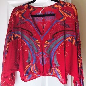 Free People Tropics of Love Blouse